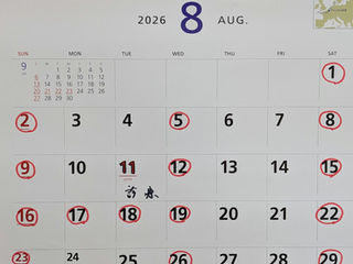 8月休診日