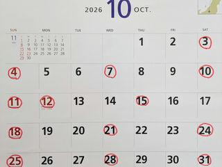 10月診療日