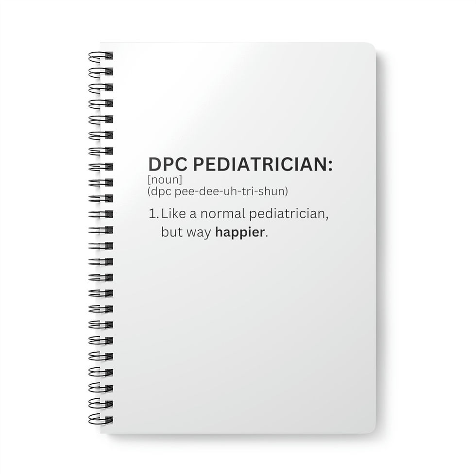 Thumbnail: DPC Pediatrician DEFINED Wirobound Softcover Notebook, A5