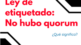 NO HUBO QUORUM