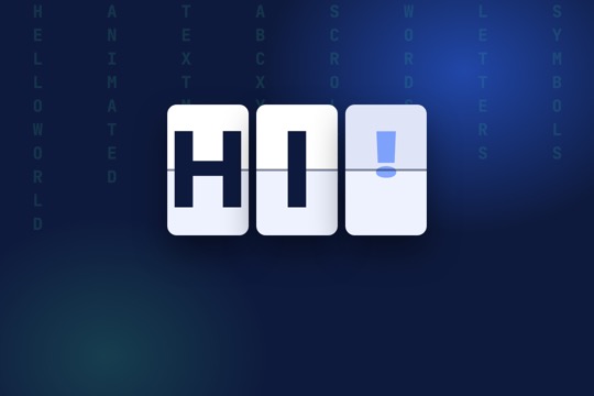 Animated Text banner