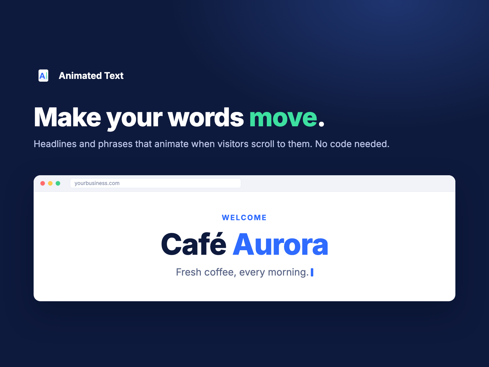 Animated Text screenshot 1
