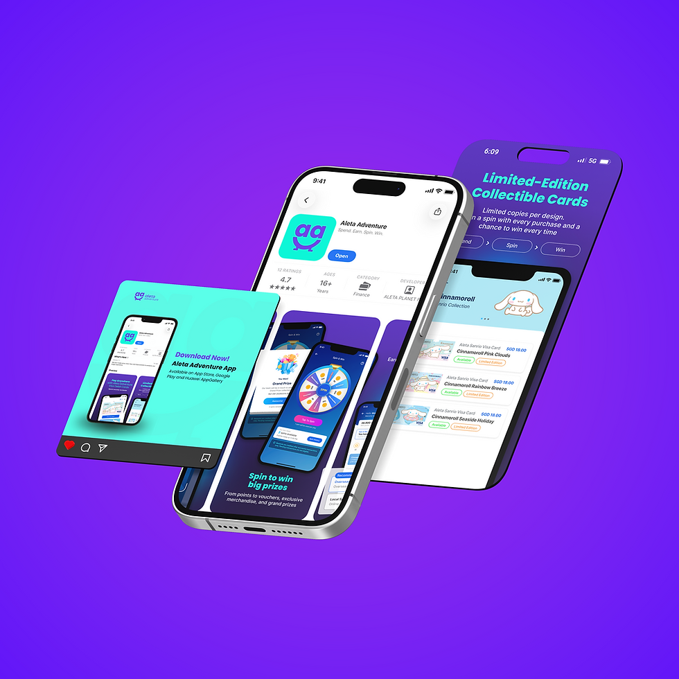 Overview of features available in the Aleta Adventure app.