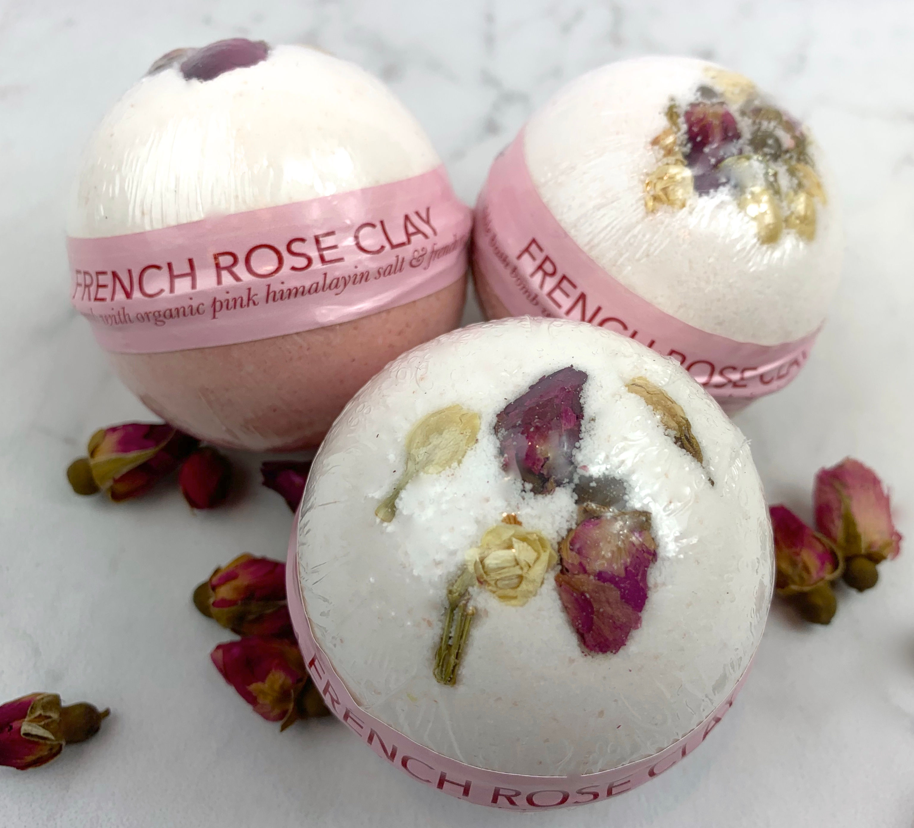 French Rose Clay Bath Bomb