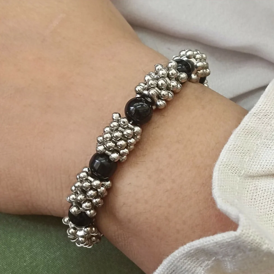 Thumbnail: Black Onyx Bloom Bracelet