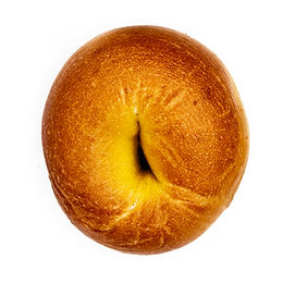 Bagel, Plain, Toasted