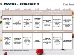 ⭐ Menu diététique ⭐