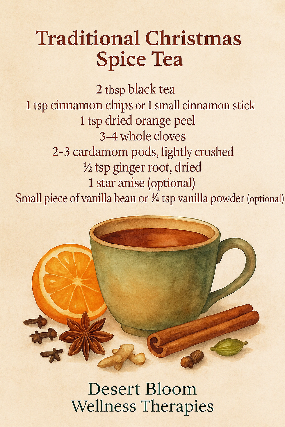 Christmas Herbs Tea Recipe