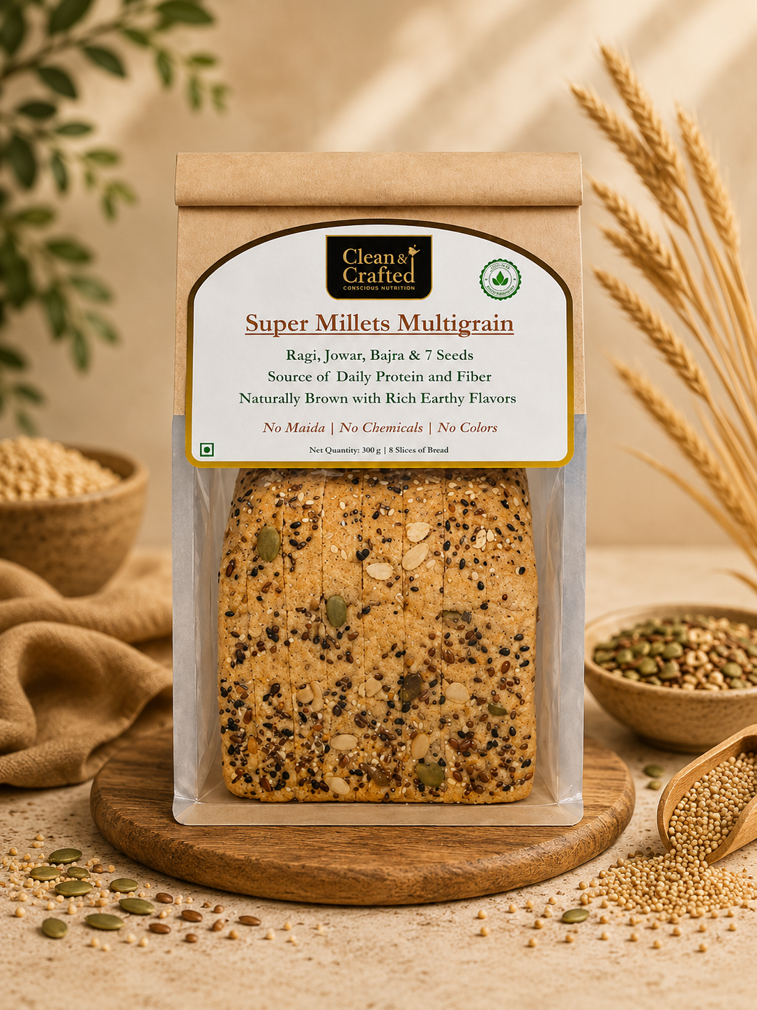 The Super Millets Multigrain Loaf - 300g