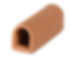 Tube en céramique pour aquarium, offrant une cachette sécurisée et naturelle pour les crevettes, favorisant leur bien-être et leur comportement naturel.