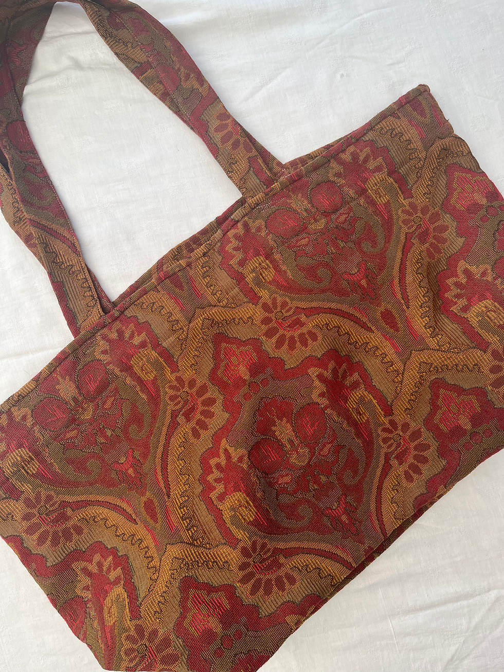 Thumbnail: Large Beach Bag Vintage Tapestry