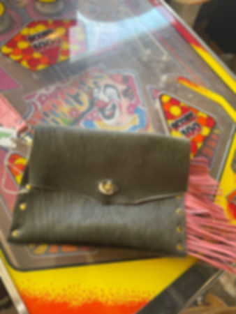 Funky fuzzy wristlet 