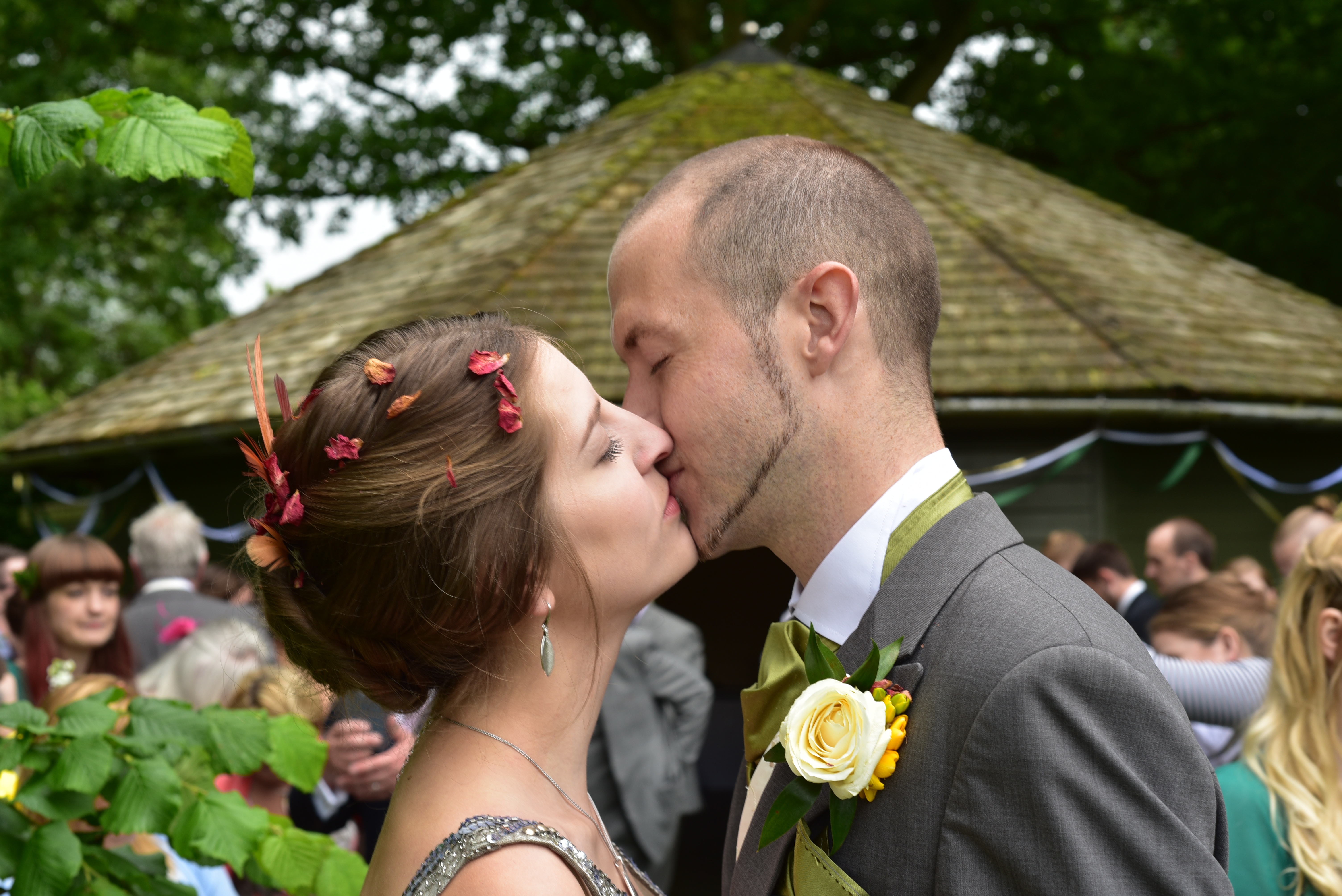 First married kiss