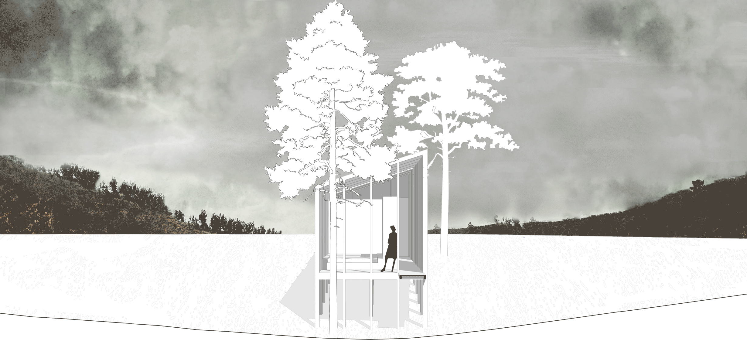 bee breeders competition 2021 sleeping pods on a cliff
