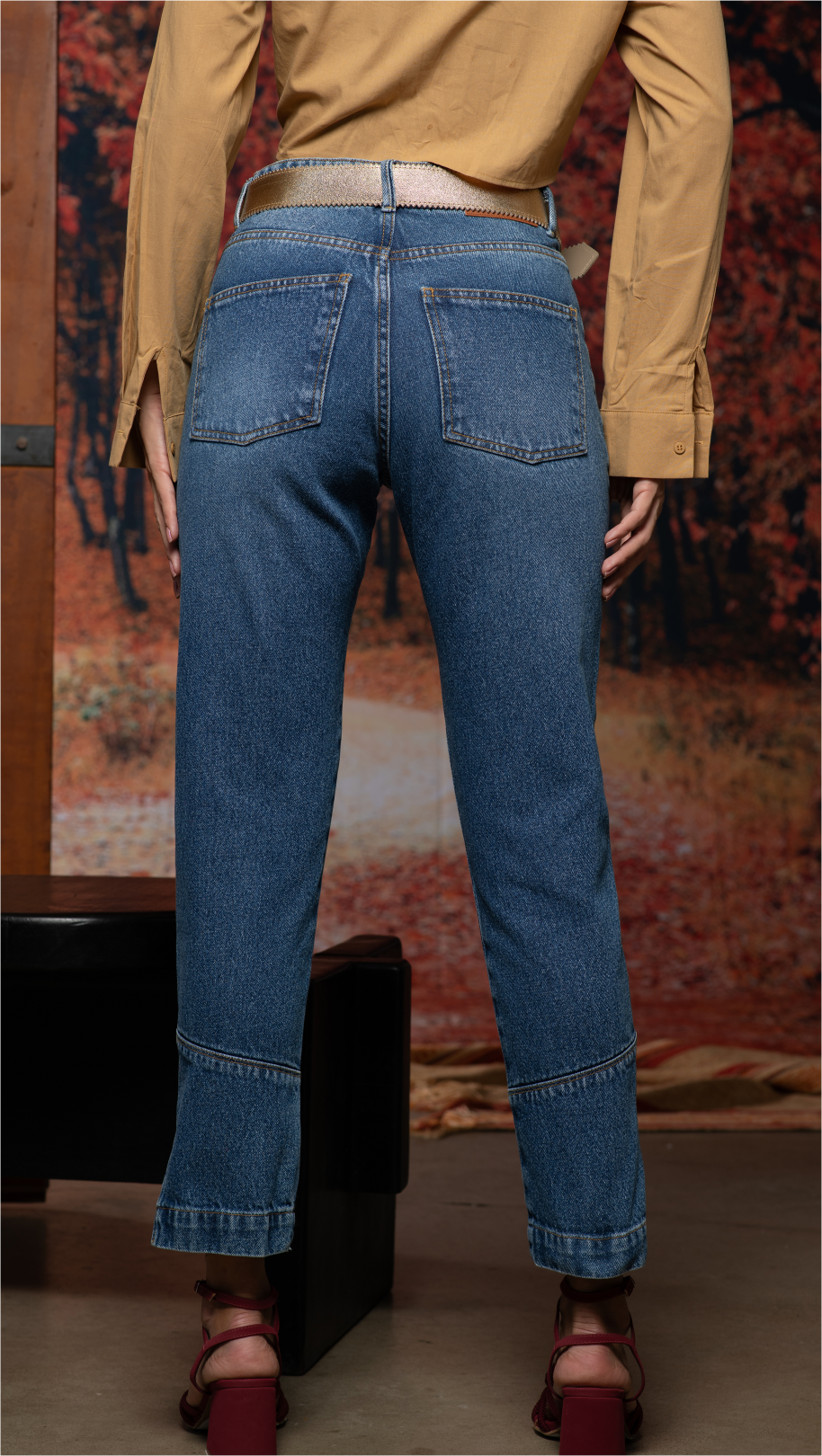 Miniatura: Calça Reta Cropped
