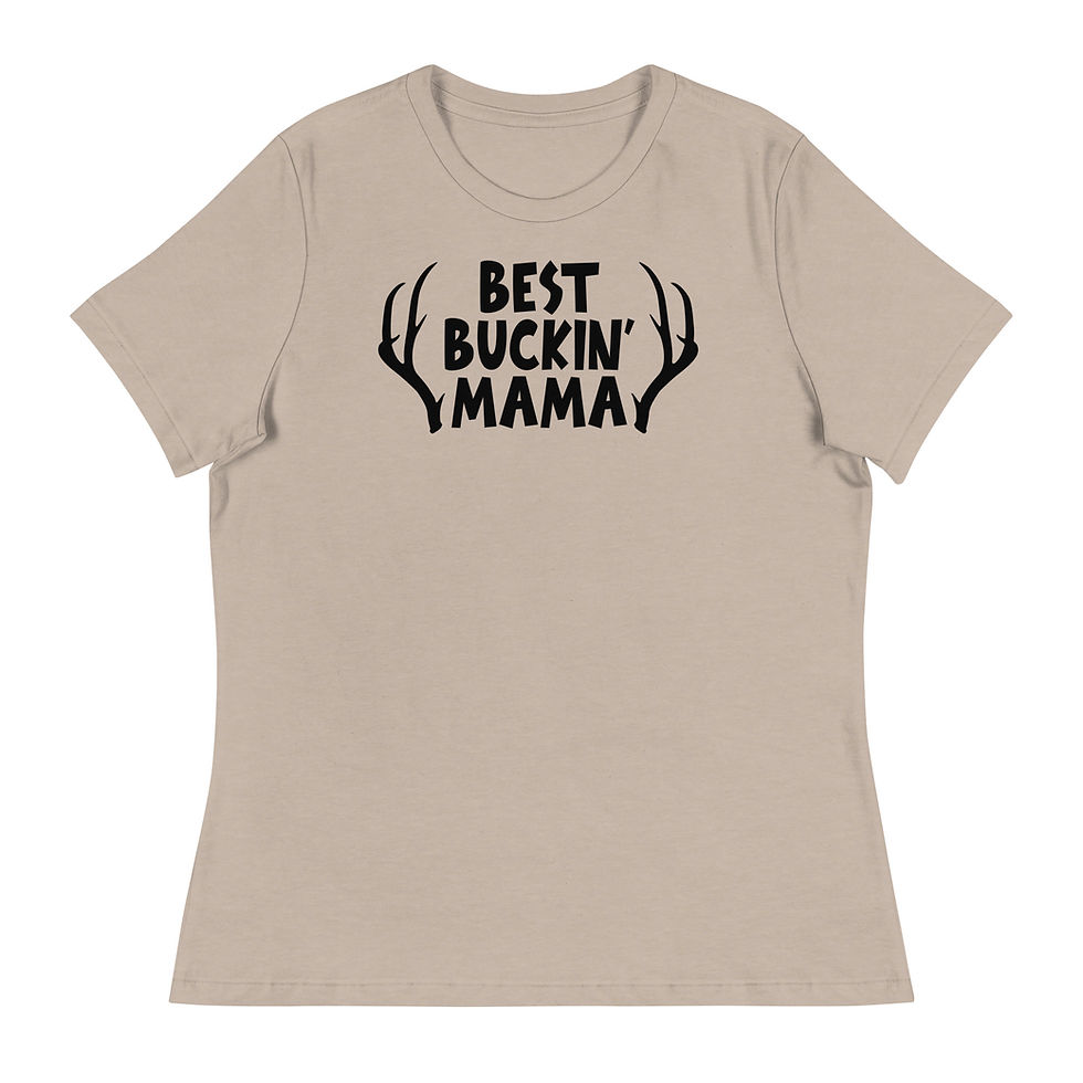 Thumbnail: Women's Relaxed Best Buckin' Mama T-Shirt
