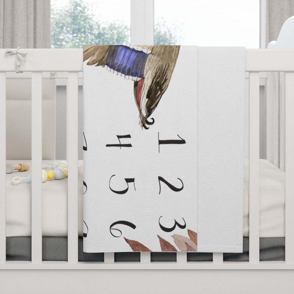 Thumbnail: Duck Baby Milestone Blanket