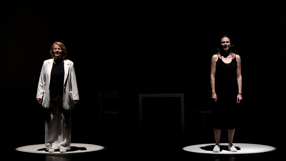 Sarah Wynne Kordas and Corinne Begluk in Tabs Productions' The Nightmare Room at Nottingham Theatre Royal (Conal Walsh)