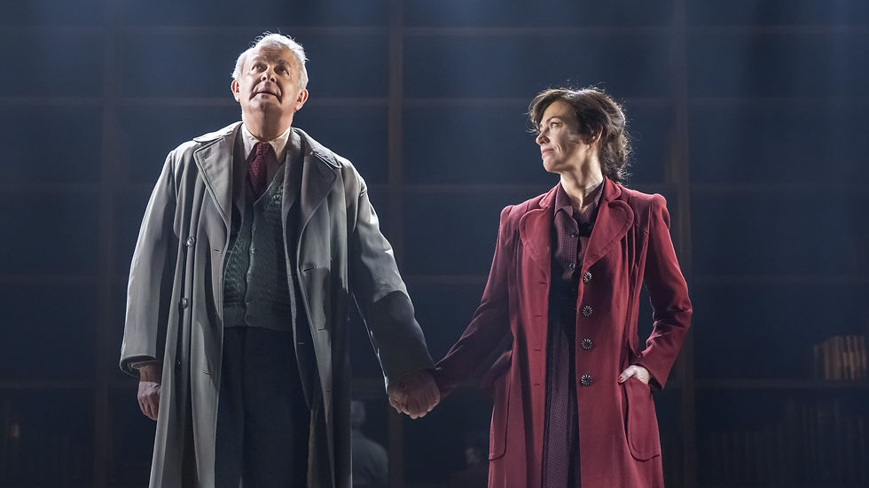 Hugh Bonneville as C. S. Lewis and Maggie Siff as Joy Davidman (Johan Persson)