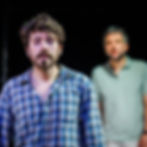 Noah Galvin and Josh Radnor in Hit Machine at Soho Theatre (Bautista Araya)