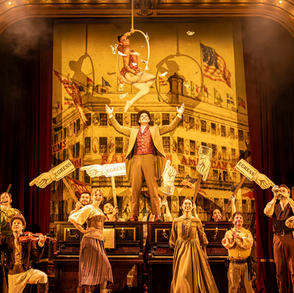 Barnum Review: talented troupe juggles musical theatre and circus