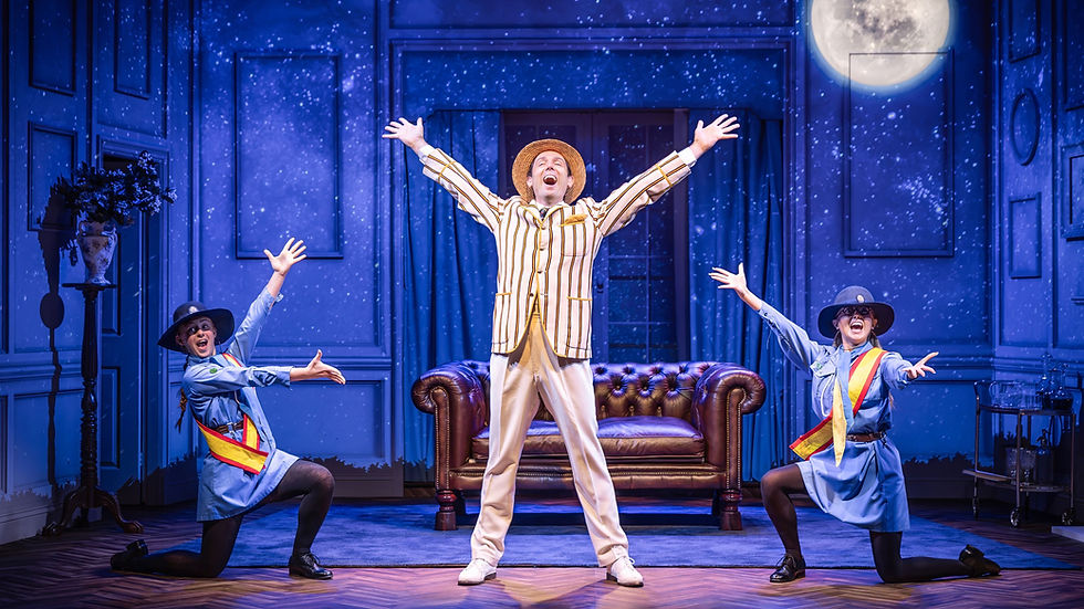 Sam Harrison in Jeeves Takes Charge at the Charing Cross Theatre, London (Craig Fuller)