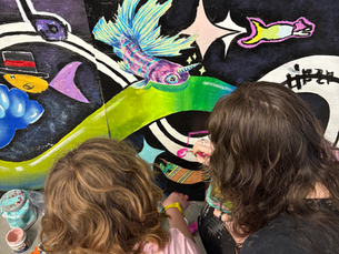 July 2026's Teen Art Camp Creates a Collaborative Mural