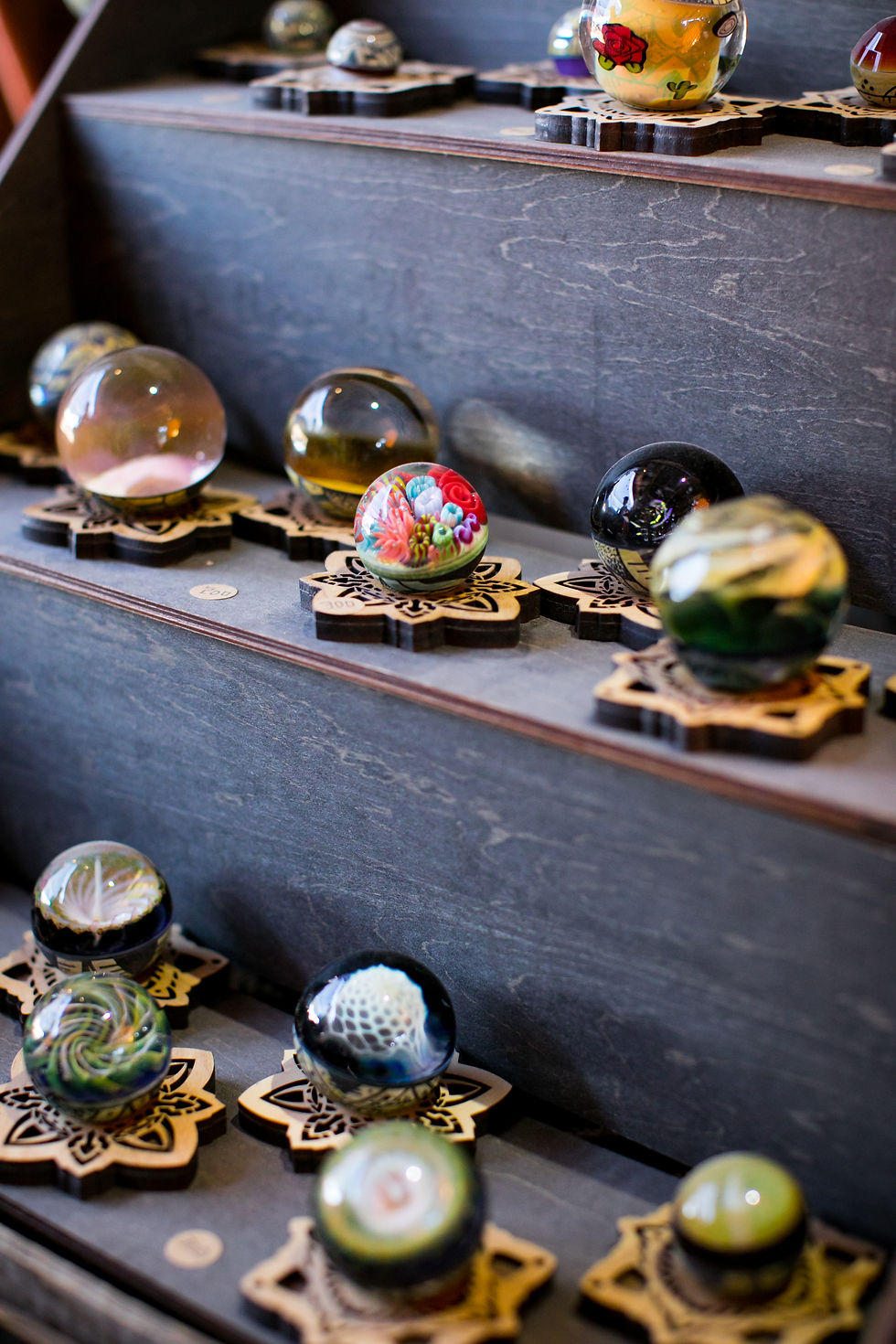 hand made products on display for sale