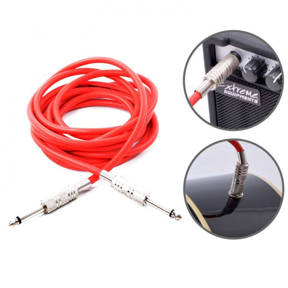 Kablo Jak Fişli Pro 3 Metre Kırmızı KJF3RD 