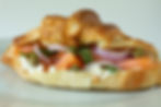 Smoked salmon croissant