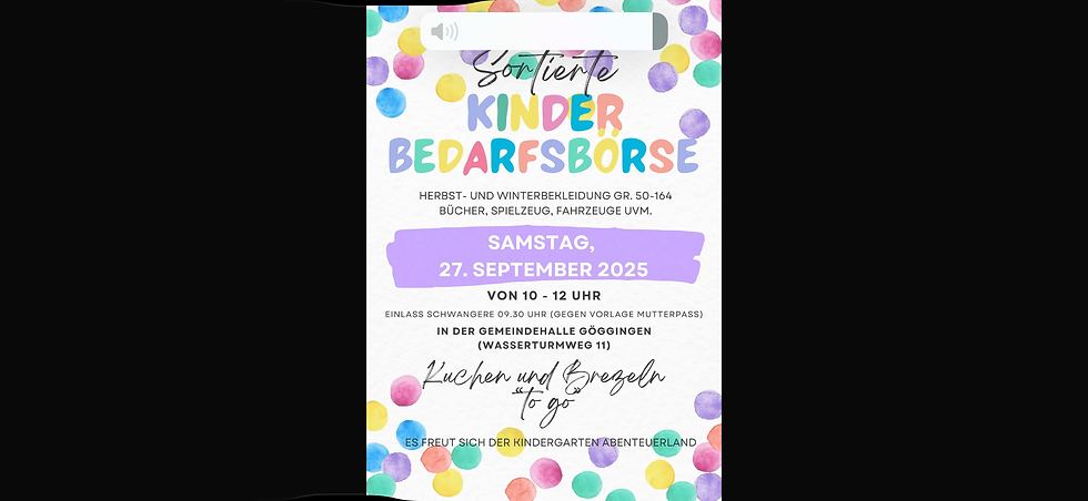 Göggingen Kinderbedarfsbörse 