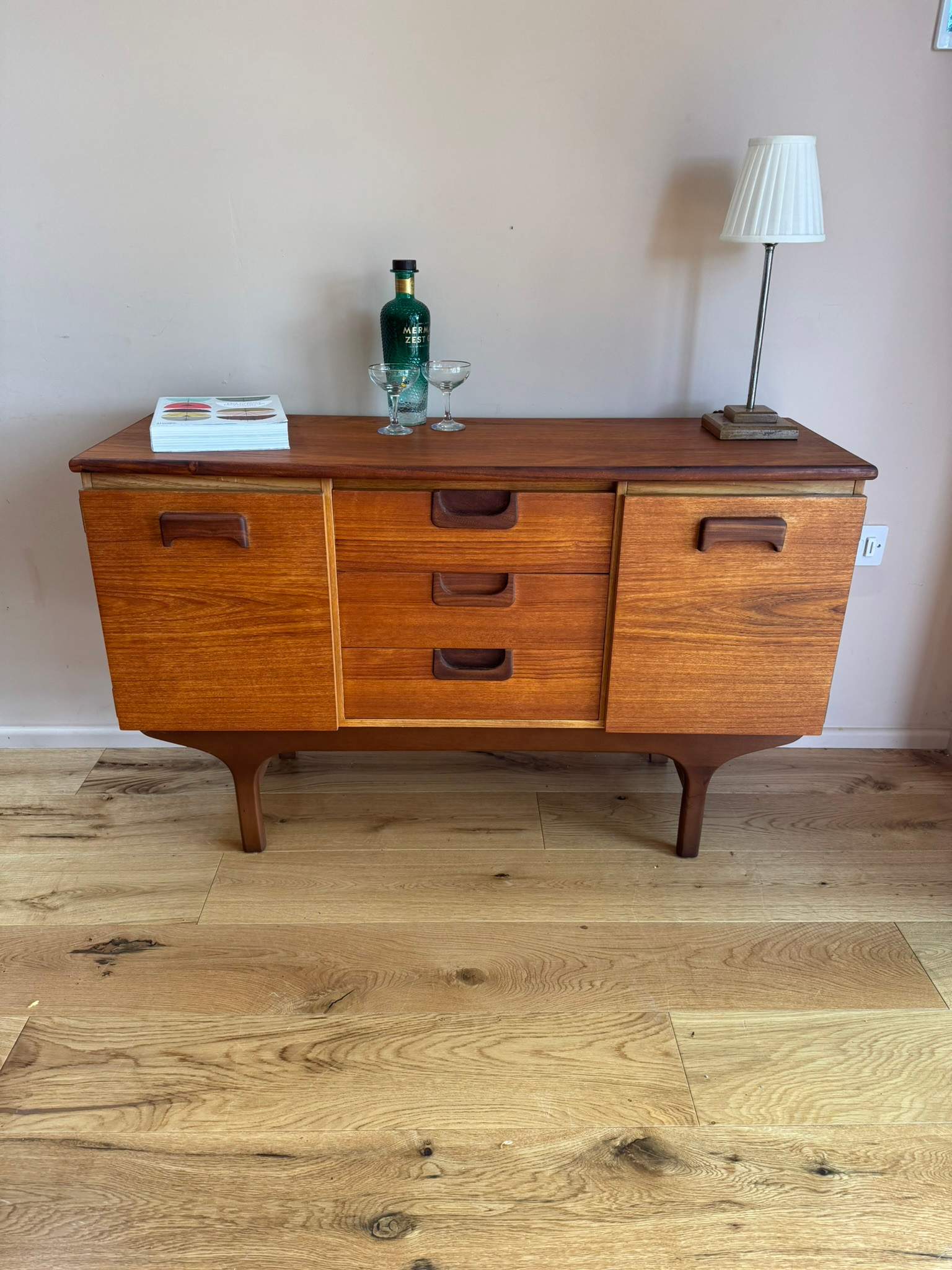 Mid Century Vintage Sideboard, 1960s, Teak, g plan era