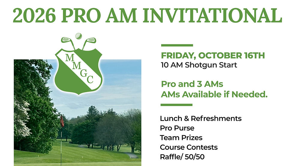 Register Today for the 2026 Pro Am Invitational at McCann Memorial Golf Course!
