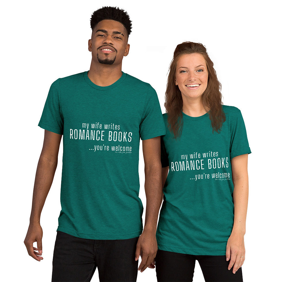 Thumbnail: my wife writes romance books Short sleeve t-shirt