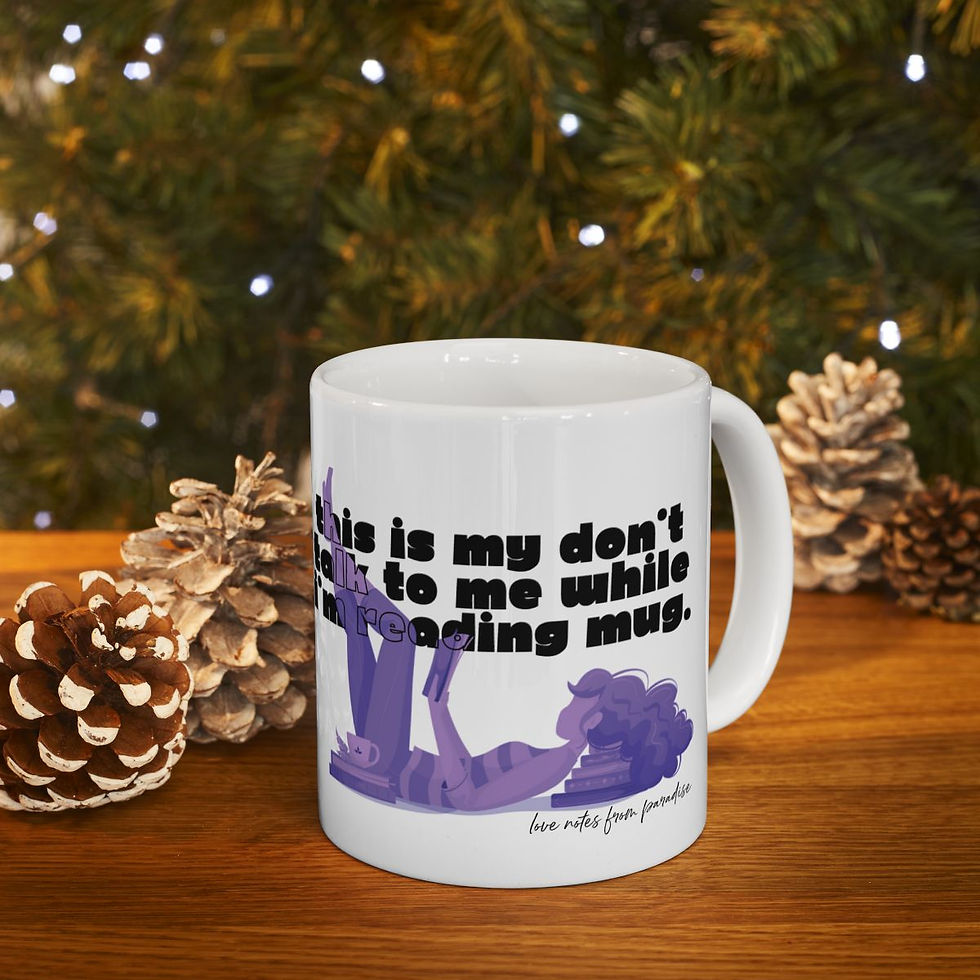 Thumbnail: This Is My  Don't Talk Me While I'm Reading Mug Grape Ceramic Mug 11oz