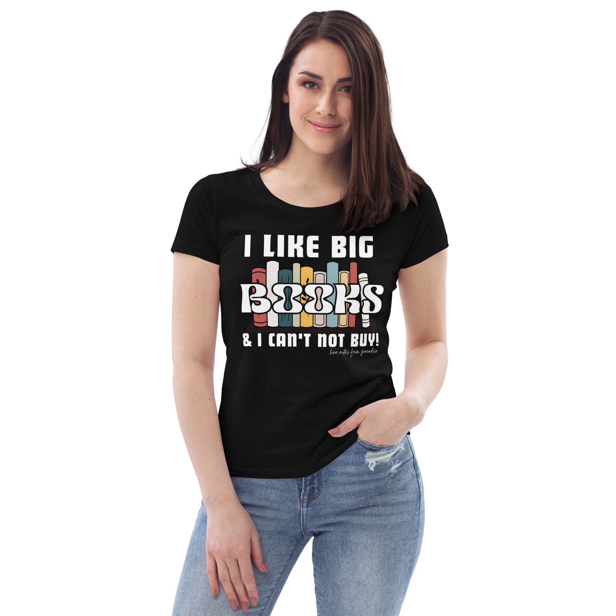 I Like Big Books Women's fitted eco tee