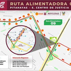 Anuncian desvíos en rutas alimentadoras del Tuzobús