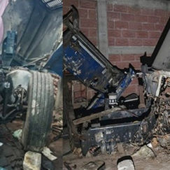 Aseguran predio en Tizayuca usado para desarmar tractocamiones robados