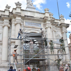 Guardia Nacional y Ejército Mexicano realizan labor social en el Panteón Municipal de Pachuca