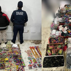 Aseguran más de 800 kilos de pirotecnia en Hidalgo