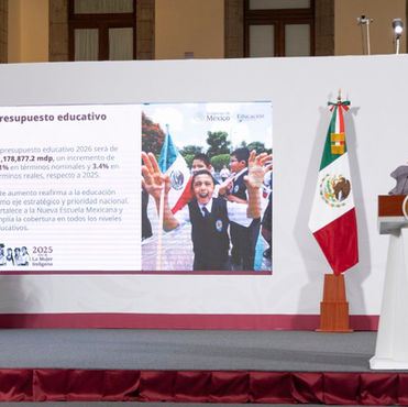 Inversión educativa histórica para 2026 en becas e infraestructura