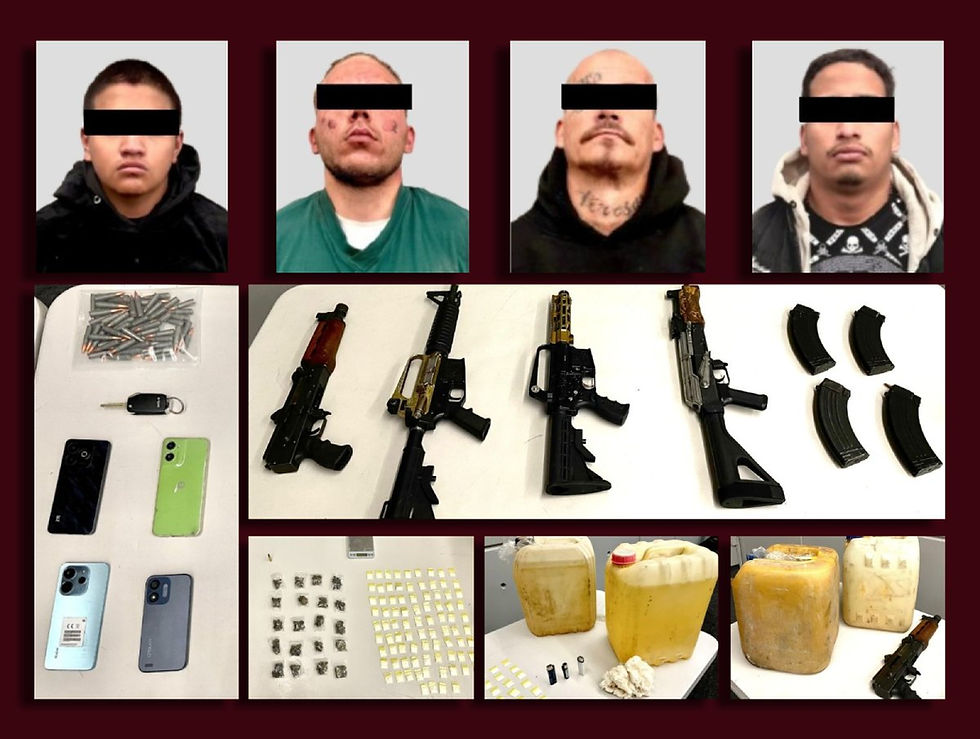 Tras quema de vehículos en región Tula; capturan a 4 presuntos responsables