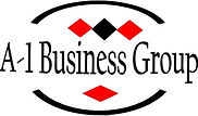 Business name and four diamond shaped logo