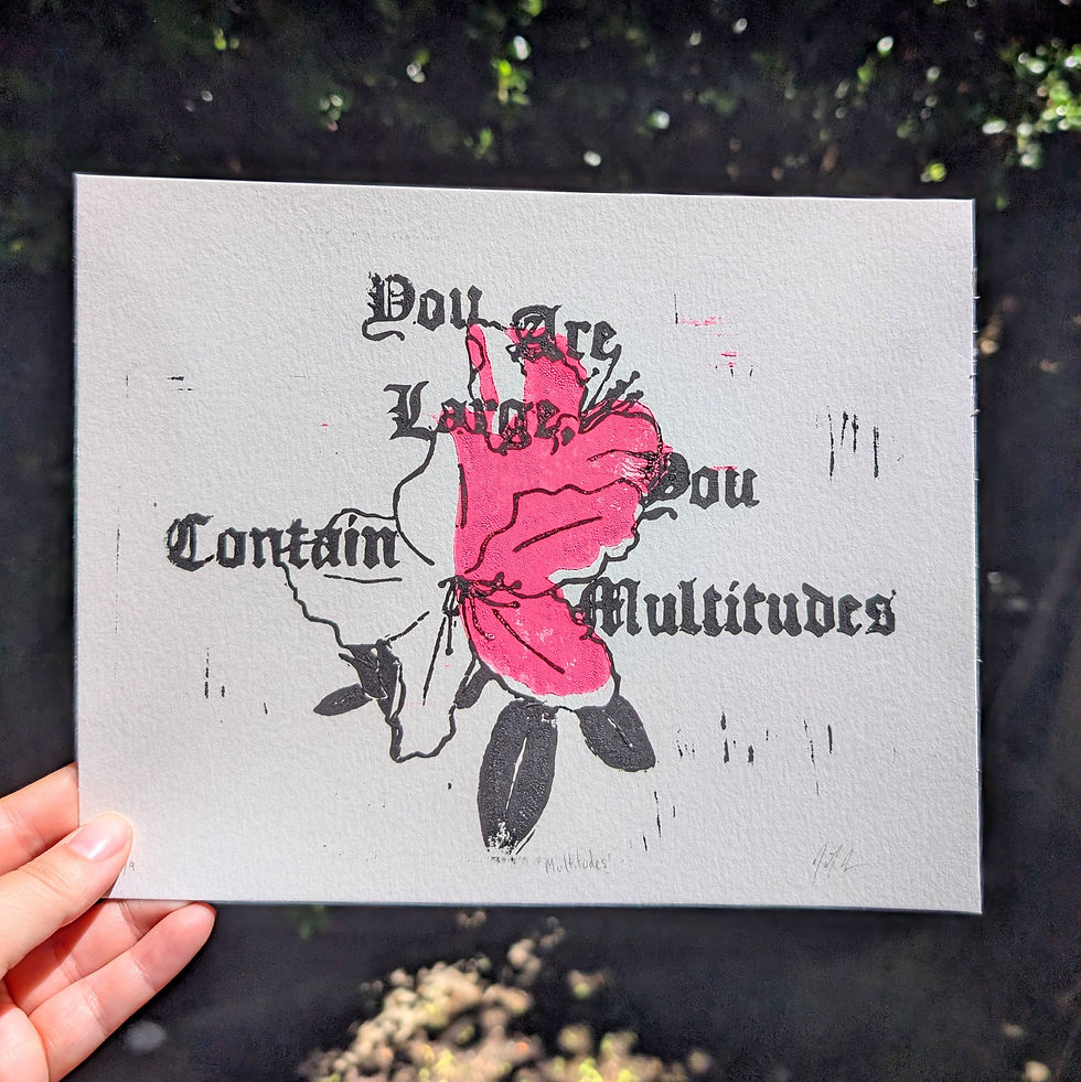 Multitudes Queer Block Print