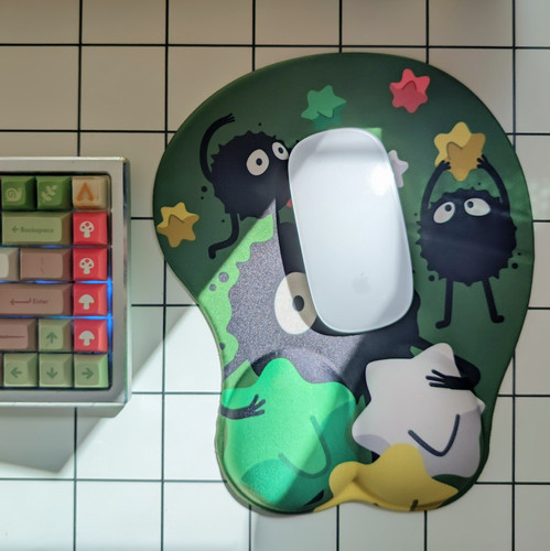 Ghibli Soot Sprite - 3D ergonomic mousepad | NMC Design Studio