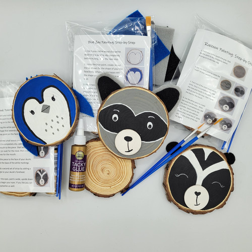 Forest Animal DIY Party Favor Craft Kit | InkandTrinketKids
