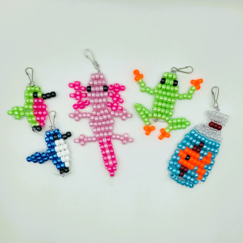 DIGITAL PATTERN ONLY: Axolotl, Hummingbird, Fish, Frog Bead Pet