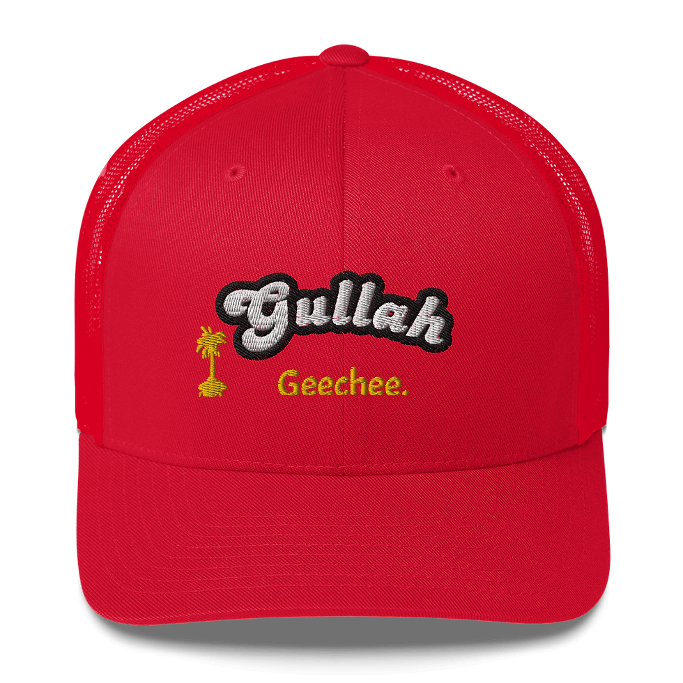 Thumbnail: Gold Palm Gullah Geechee. Trucker Cap