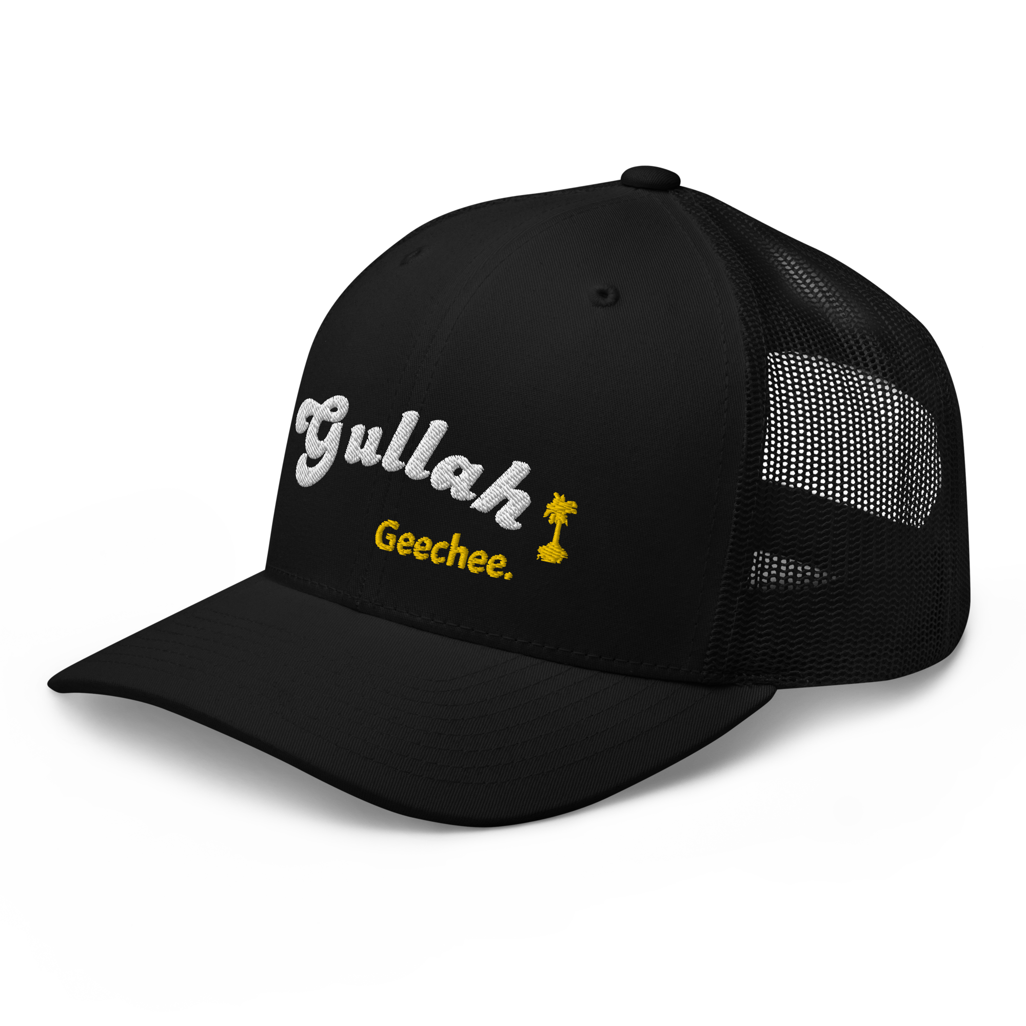 Gold Palm Gullah Geechee Trucker Cap