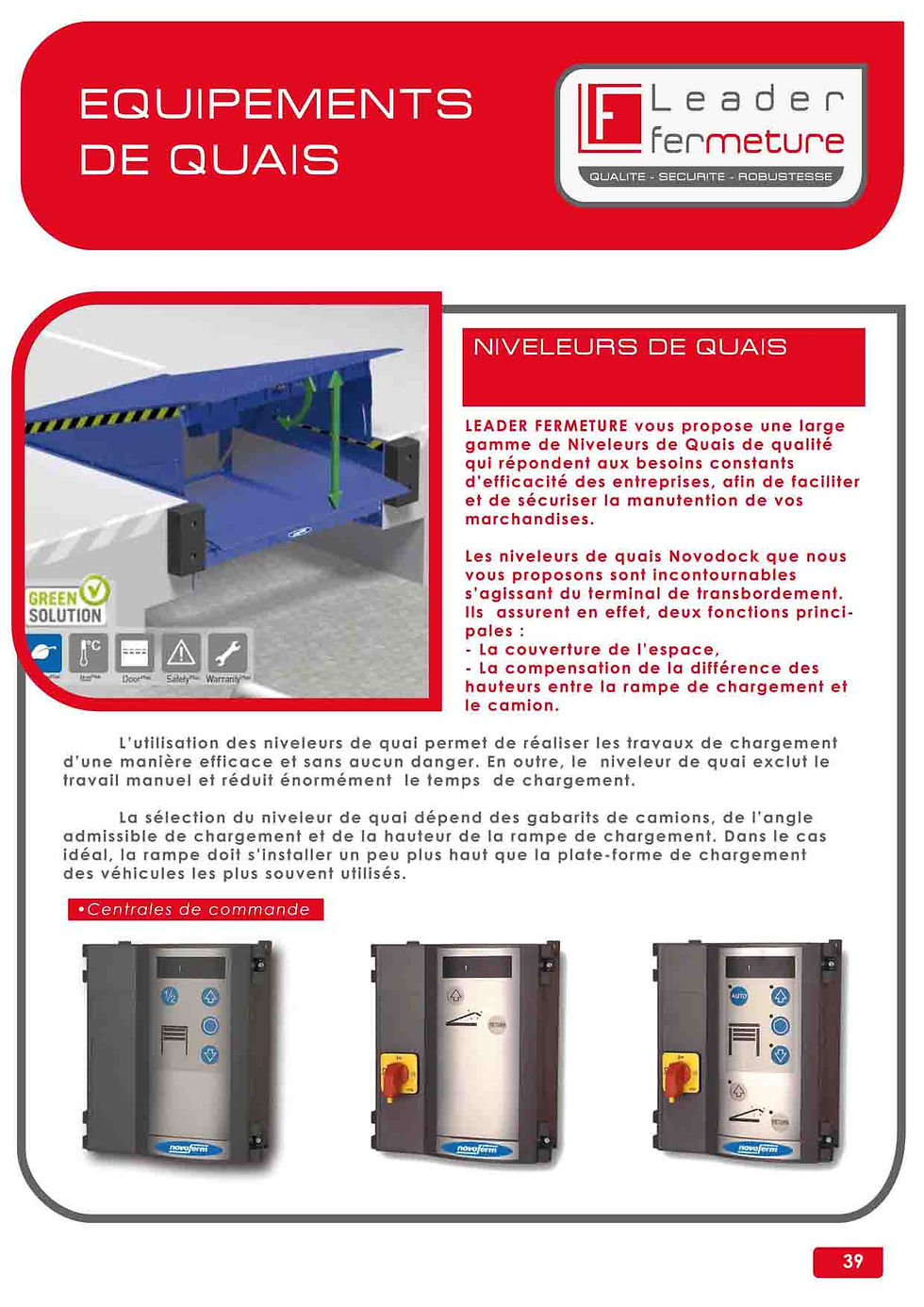 - EQUIPEMENTS DE QUAIS